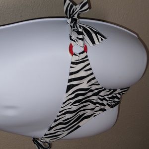 VS Zebra Print Bikini Bottom Separates